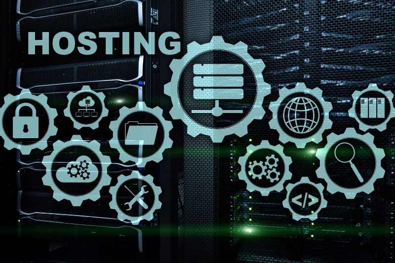 Web hosting illustration