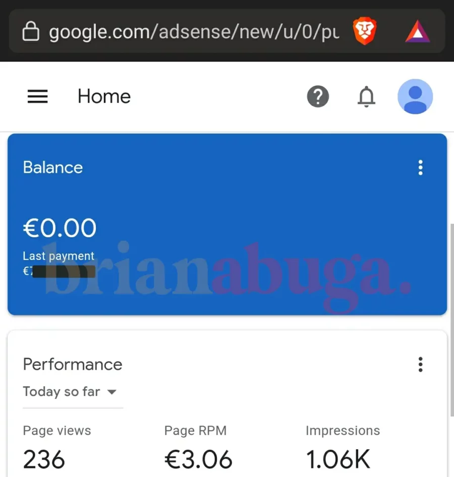 Adsense home