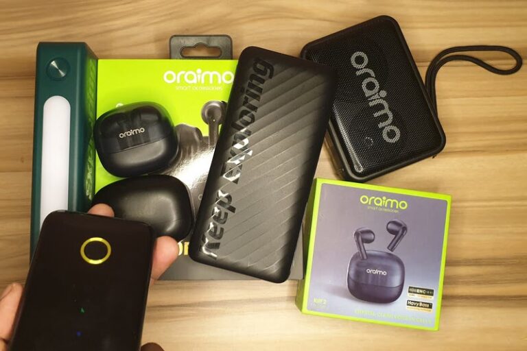 Different Oraimo gadgets on a table
