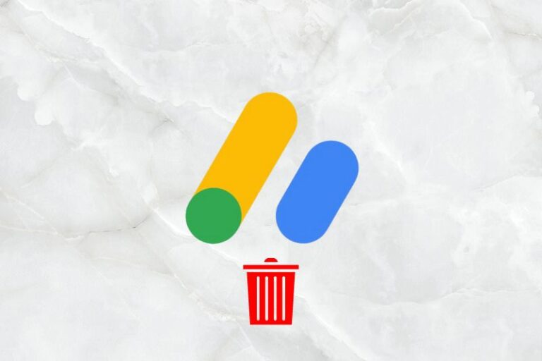 Google Adsense logo delete icon